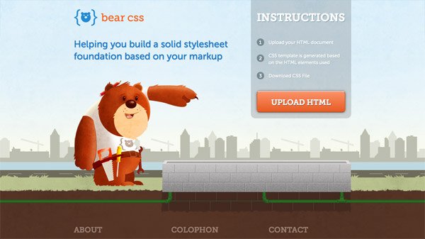 Bear CSS 网页设计欣赏